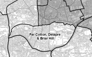 New ward name "Far Cotton, Delapre and Briar Hill"